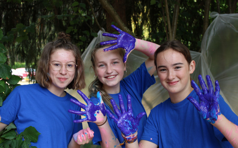 Meisjes op zomerkamp