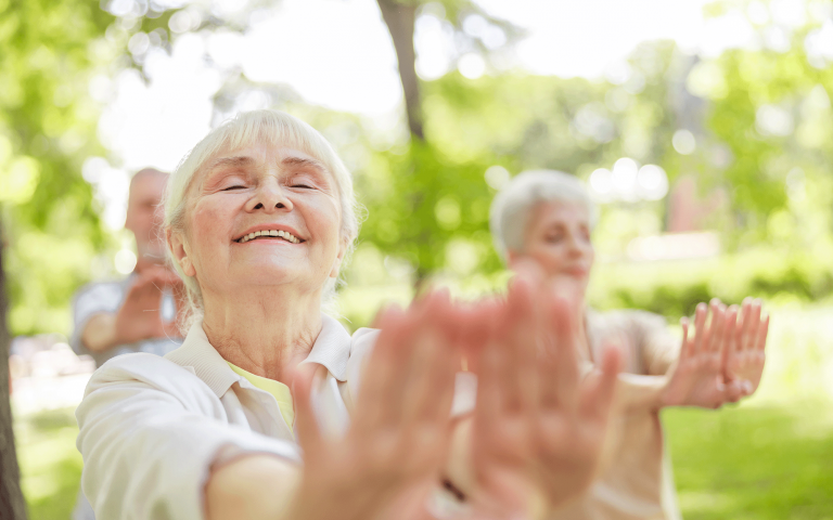 Tai chi in park