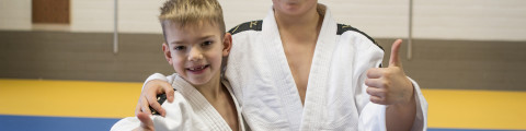 Kinderen op de judomat