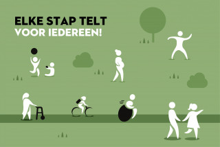 Pancarte Vlaamse Overheid: elke stap telt voor iedereen