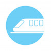 LM icoon trein blauw